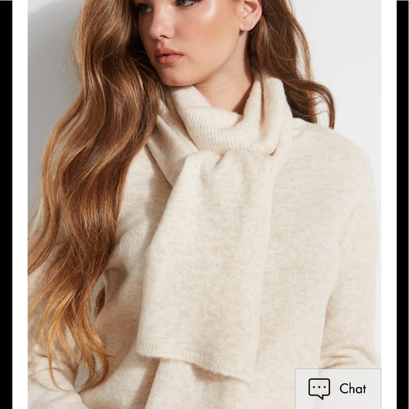 Guess oversize gray turtleneck tie balloon sleeve sweater S - Picture 5 of 6